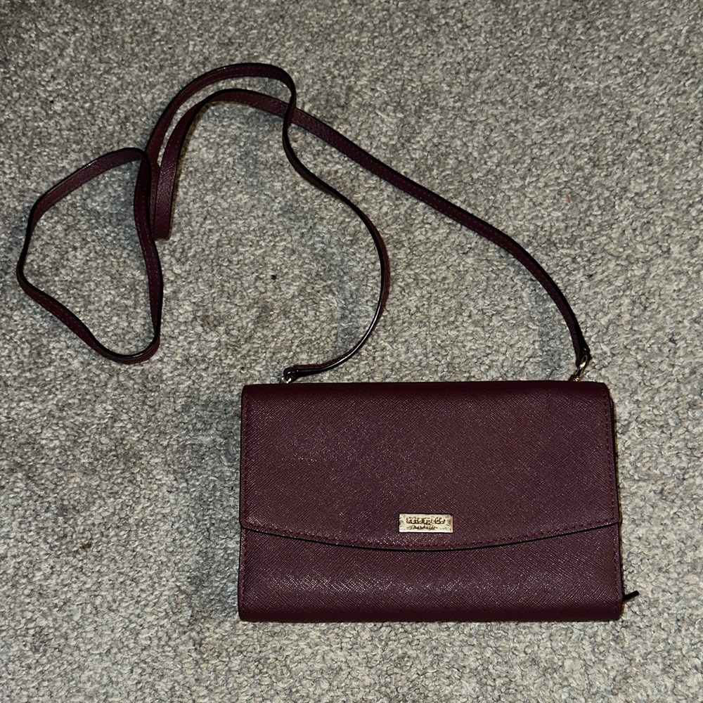 Kate Spade Burgundy Crossbody Bag